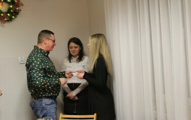 Uroczysta Wigilia w Centrum Adminstracyjnym Plac&oacute;wek Opiekuńczo-Wychowawczych w Zawierciu 34