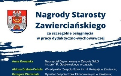 Zdjęcie do Nagrody Starosty Zawierciańskiego